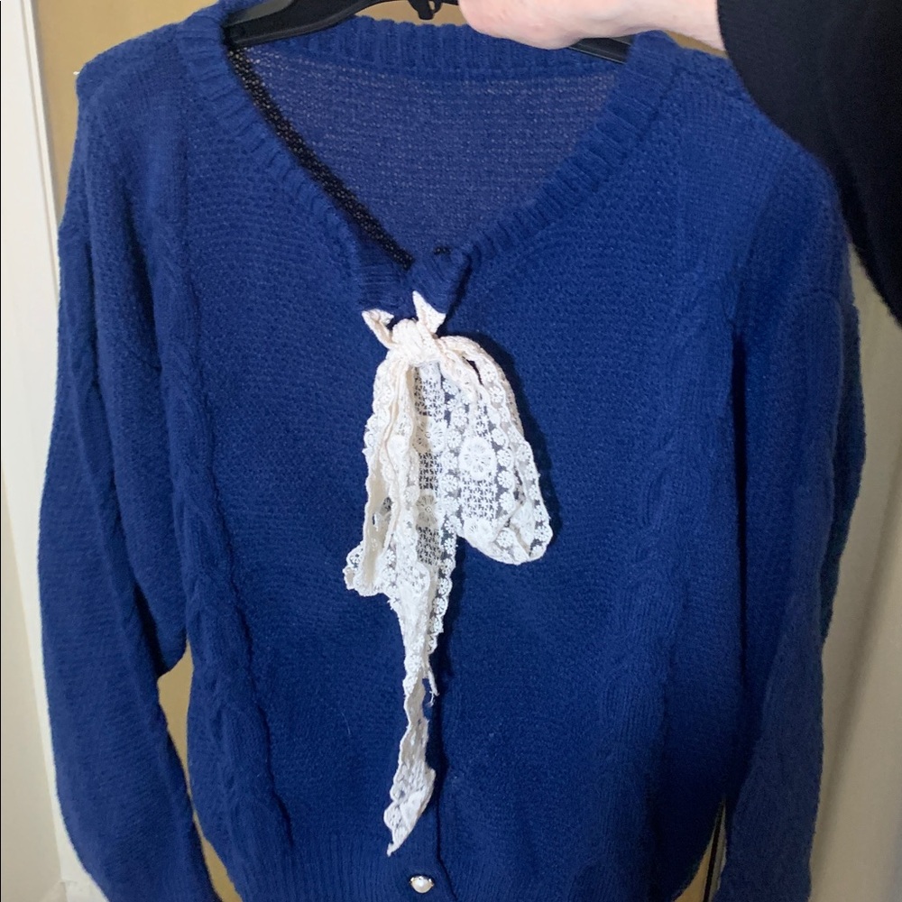 💙💙PRECIOUS BLUE PLUS SIZE 2X BUTTON DOWN OR NOT PEARL ACCENT BUTTONS BOW TIE